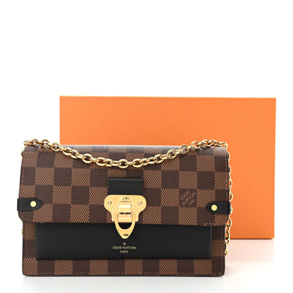 Louis Vuitton Damier Ebene Vavin Chain Wallet Black 12 of 12