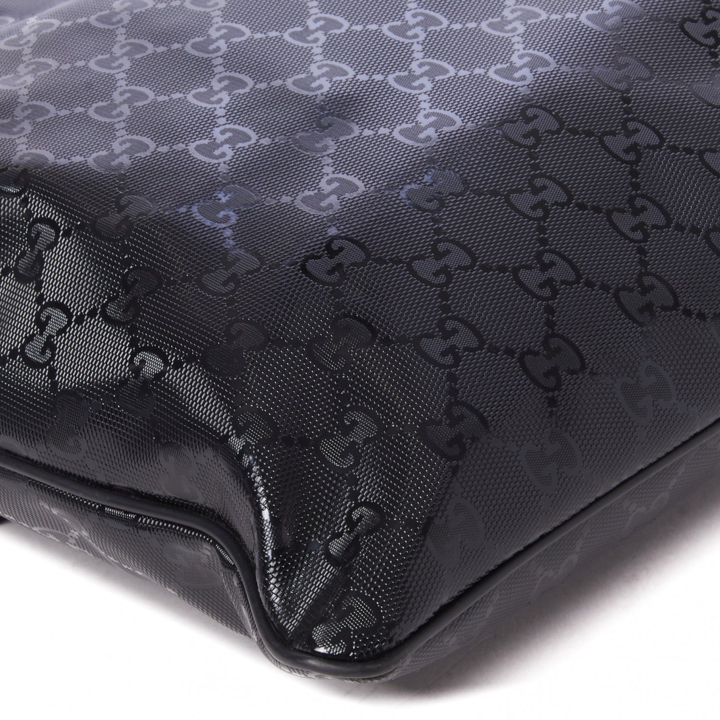 Imprime Monogram Medium Flat Messenger Bag Black