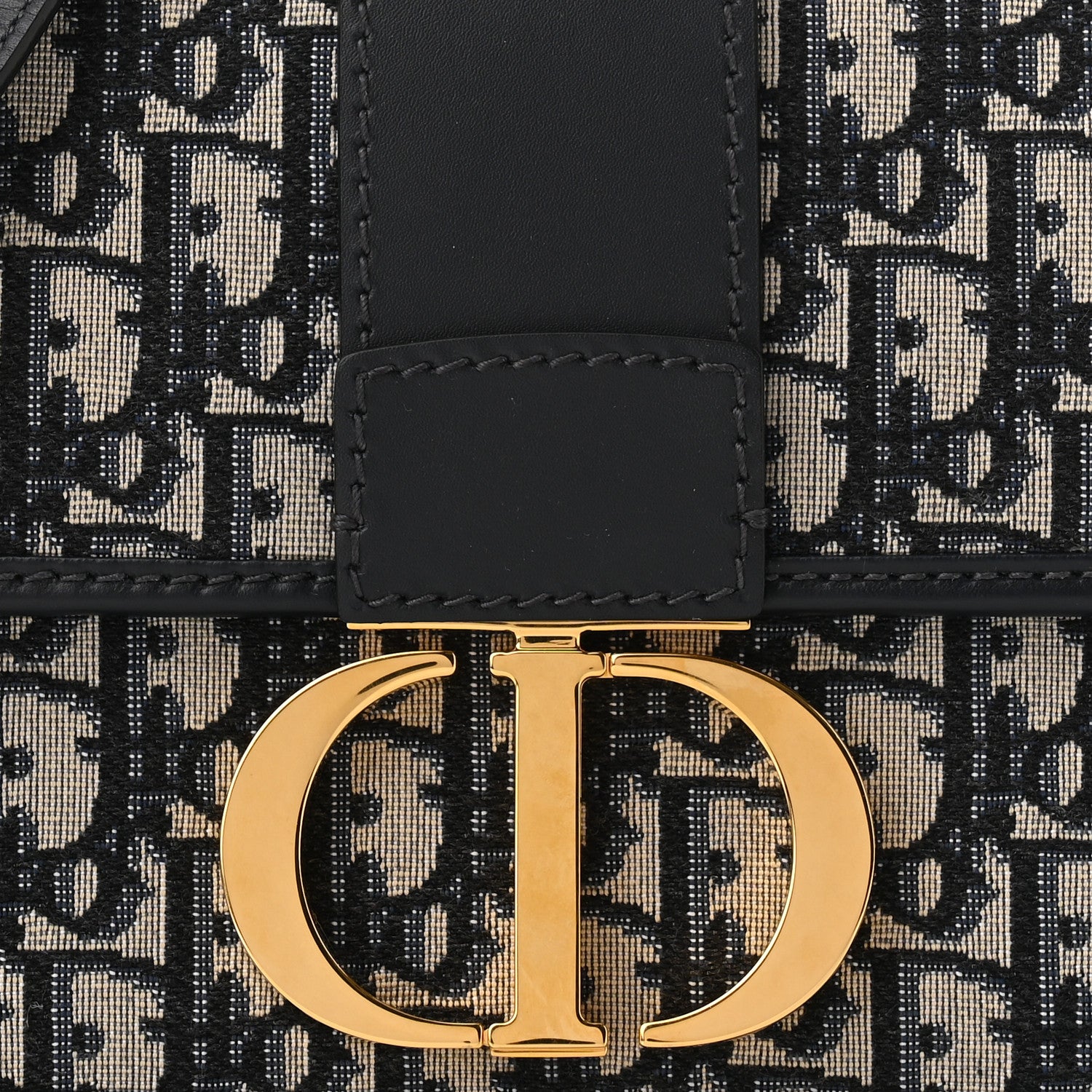 Christian Dior Oblique 30 Montaigne Flap Bag Blue 8 of 11