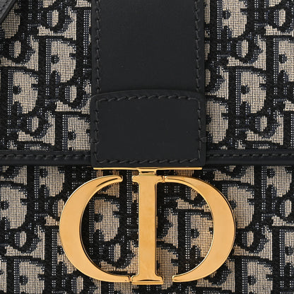 Christian Dior Oblique 30 Montaigne Flap Bag Blue 8 of 11