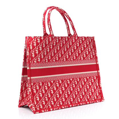 Christian Dior Oblique Book Tote Raspberry 2 of 4