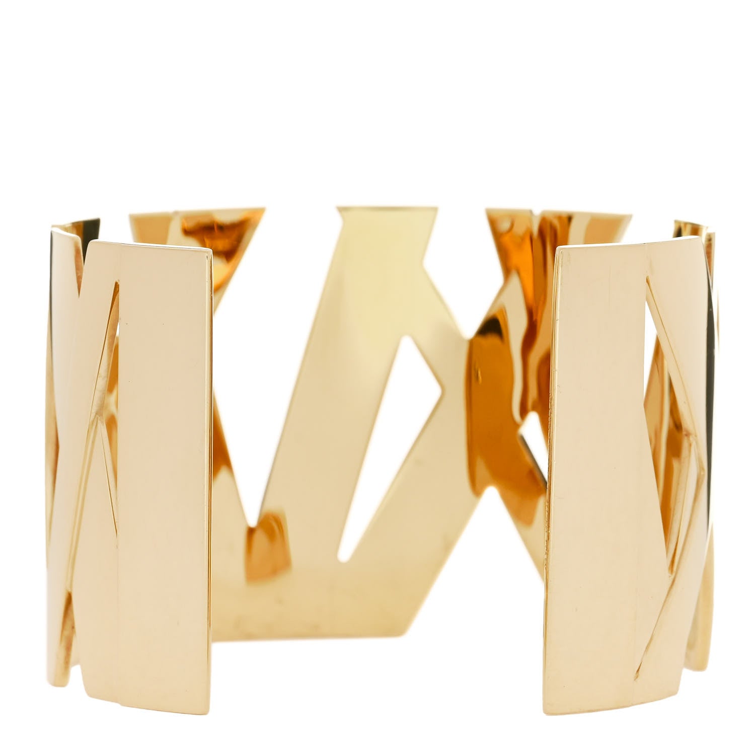 Tiffany 18K Yellow Gold Wide Atlas Cuff Bracelet 2 of 3