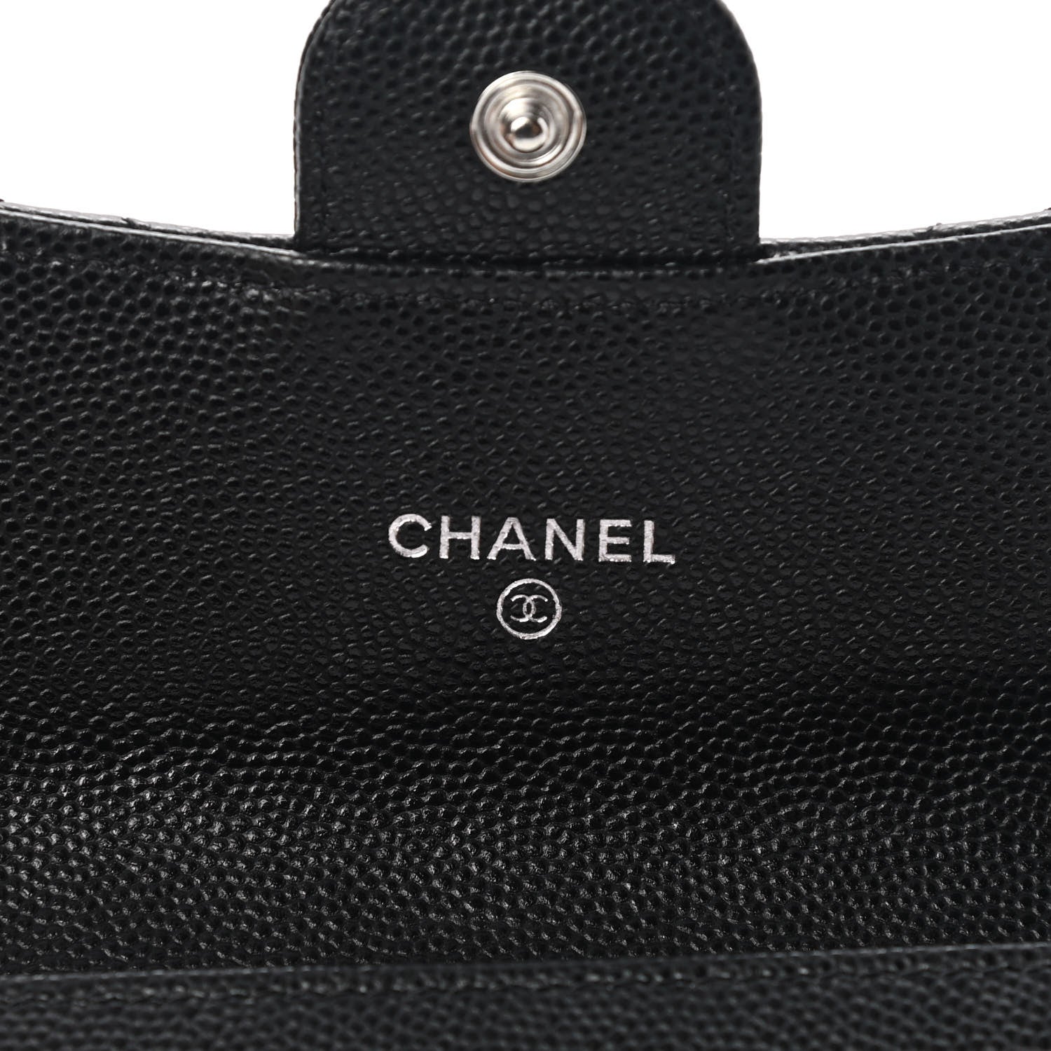 Chanel Caviar Quilted Medium Gusset Flap Wallet Black 6 of 9