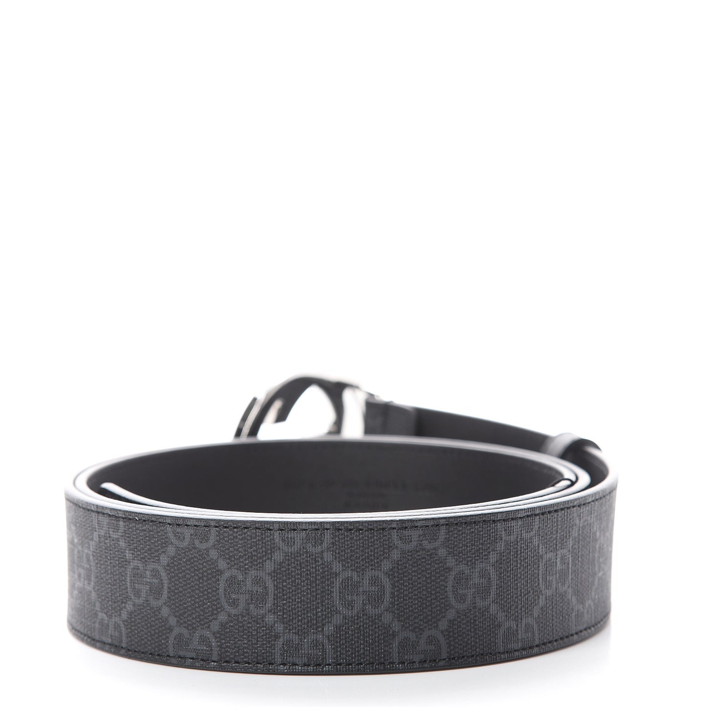 GG Supreme Monogram Selleria Calfskin Interlocking G 40mm Belt 115 46 Black