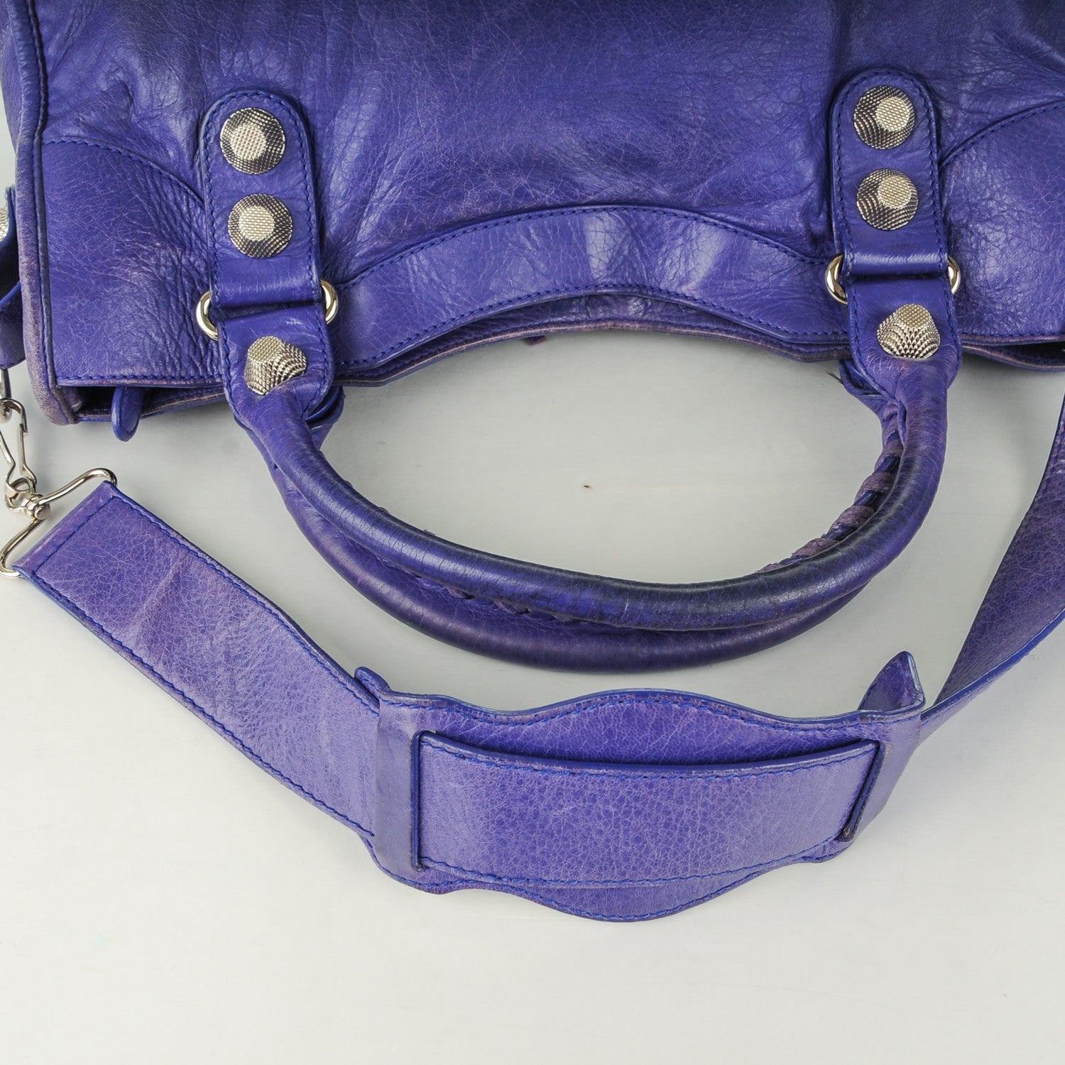 Balenciaga Agneau Giant 21 Silver Hardware City Bleu Lavande 15 of 15