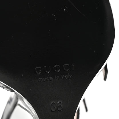 Gucci Regent Calfskin Wedge Mules 36 Black 7 of 9