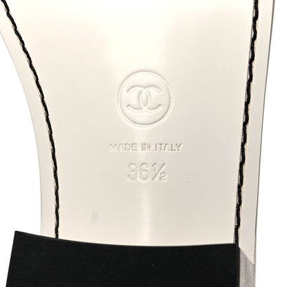 Chanel Calfskin CC Mules 36.5 Green White 8 of 9