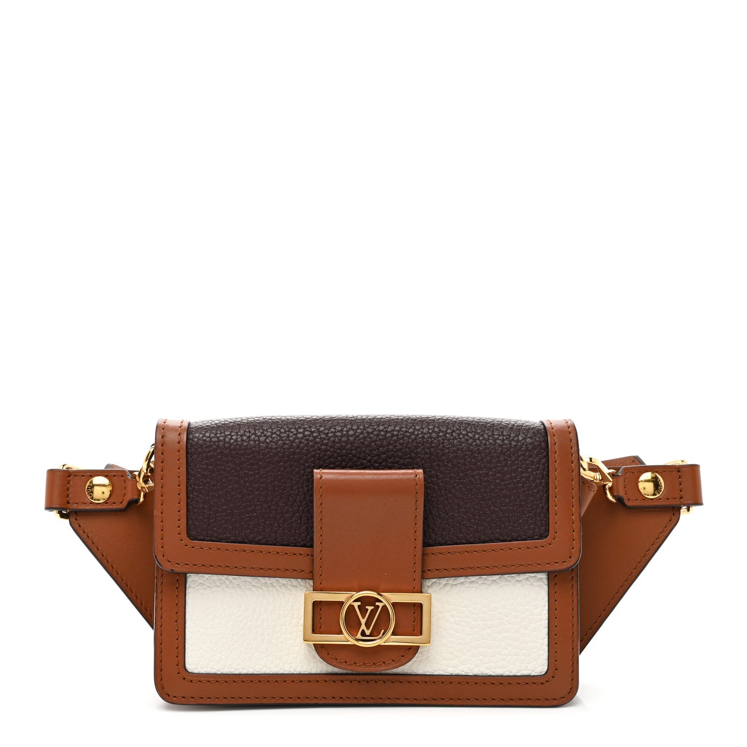 Louis Vuitton Taurillon Dauphine Bumbag Blackberry Snow 1 of 11