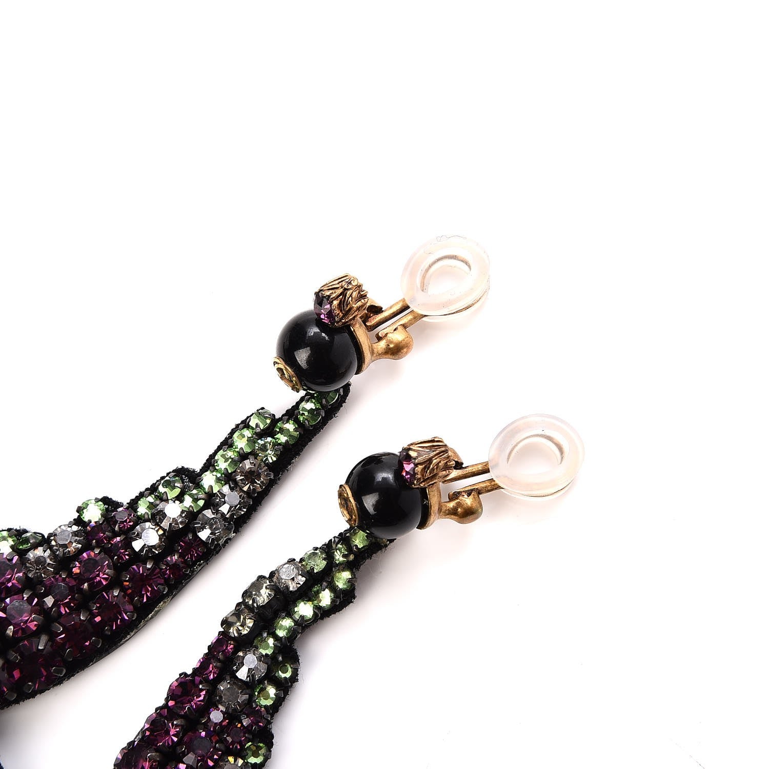 Gucci Crystal Embroidered Bird Earrings 9 of 10