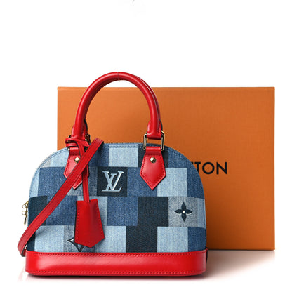 Louis Vuitton Denim Damier Monogram Patchwork Alma BB 9 of 9