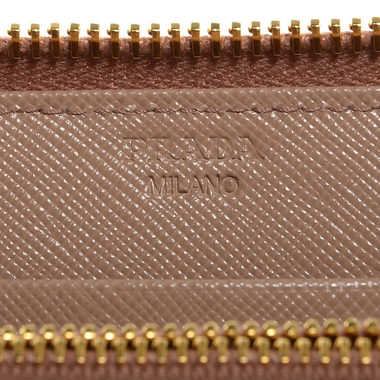 Prada Saffiano Metal Zip Around Wallet Cammeo 8 of 9