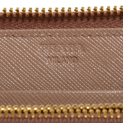Prada Saffiano Metal Zip Around Wallet Cammeo 8 of 9