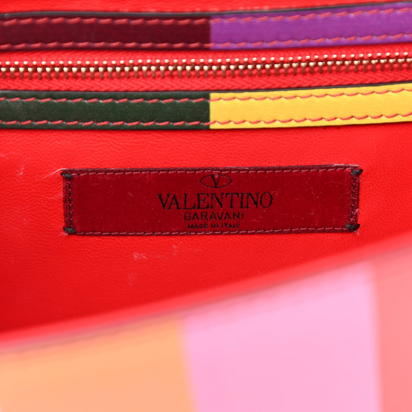 Vitello 1973 Small Glam Lock Rockstud Flap Multicolor