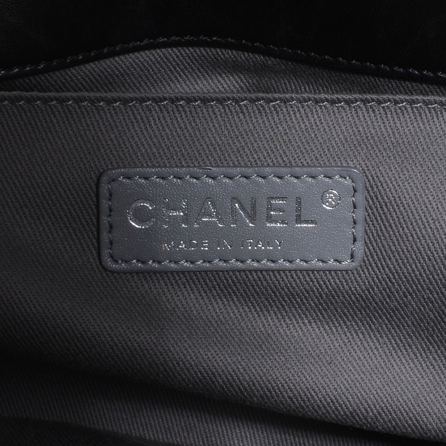 Lambskin Stingray Quilted Medium Boy Flap Black