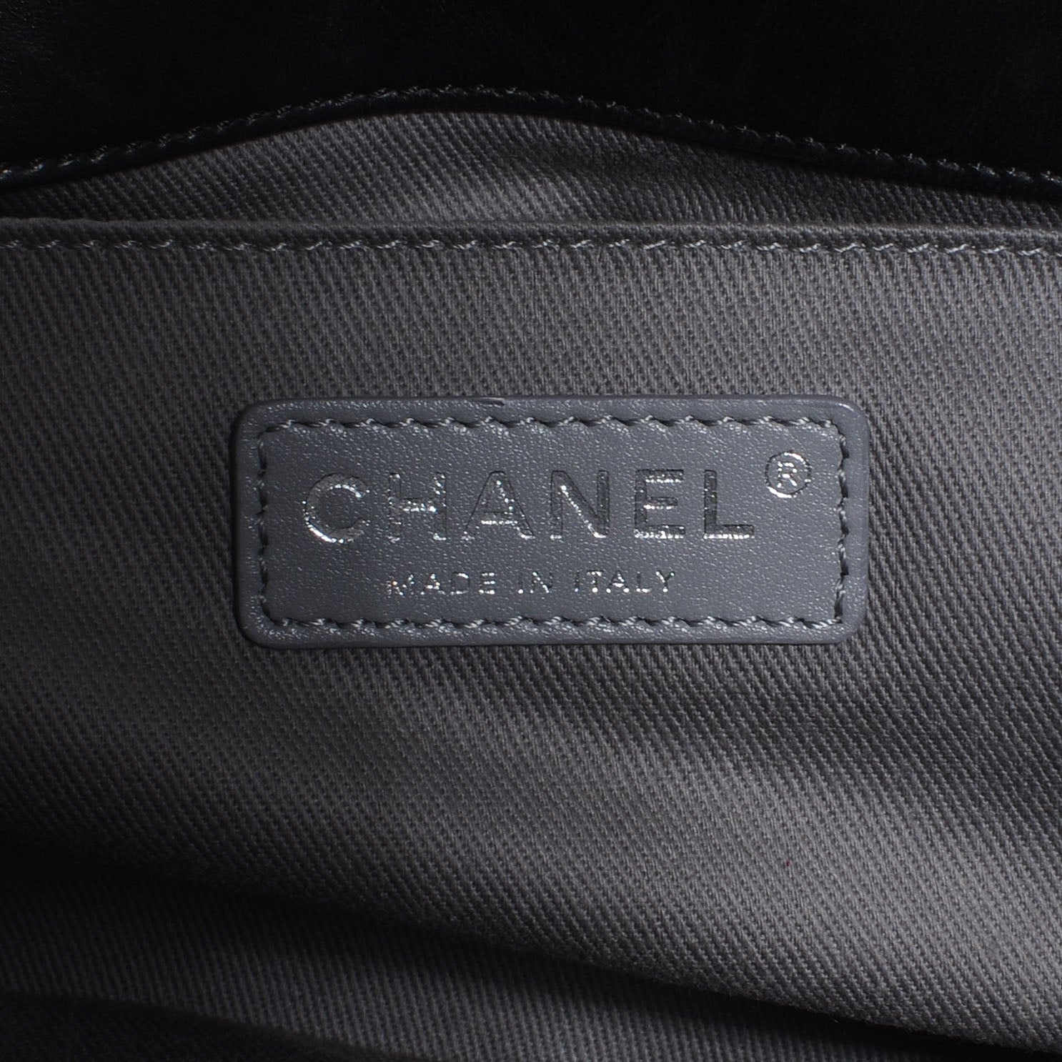 Chanel Lambskin Stingray Quilted Medium Boy Flap Black 7 of 8