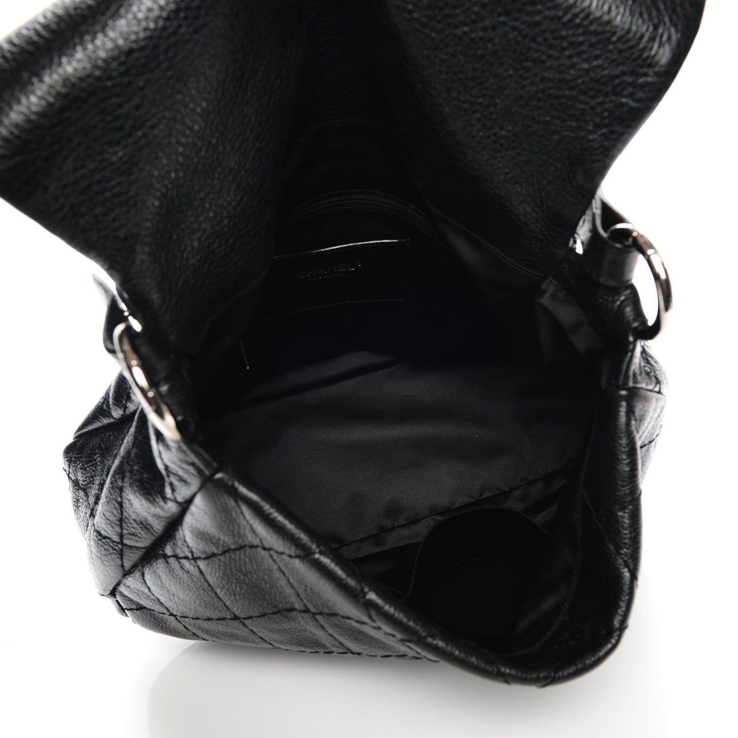 Glazed Calfskin Stitched XL On The Road Flap Black