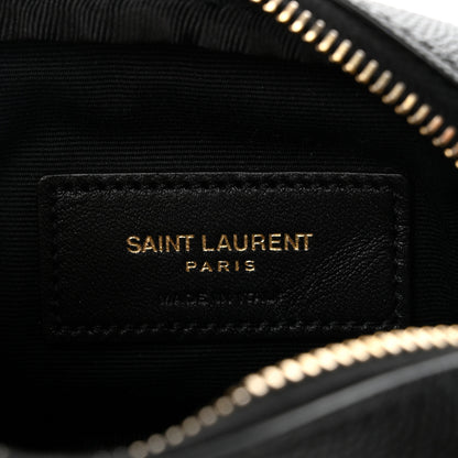Saint Laurent Grain De Poudre Matelasse Monogram Baby Lou Camera Bag Black 6 of 11