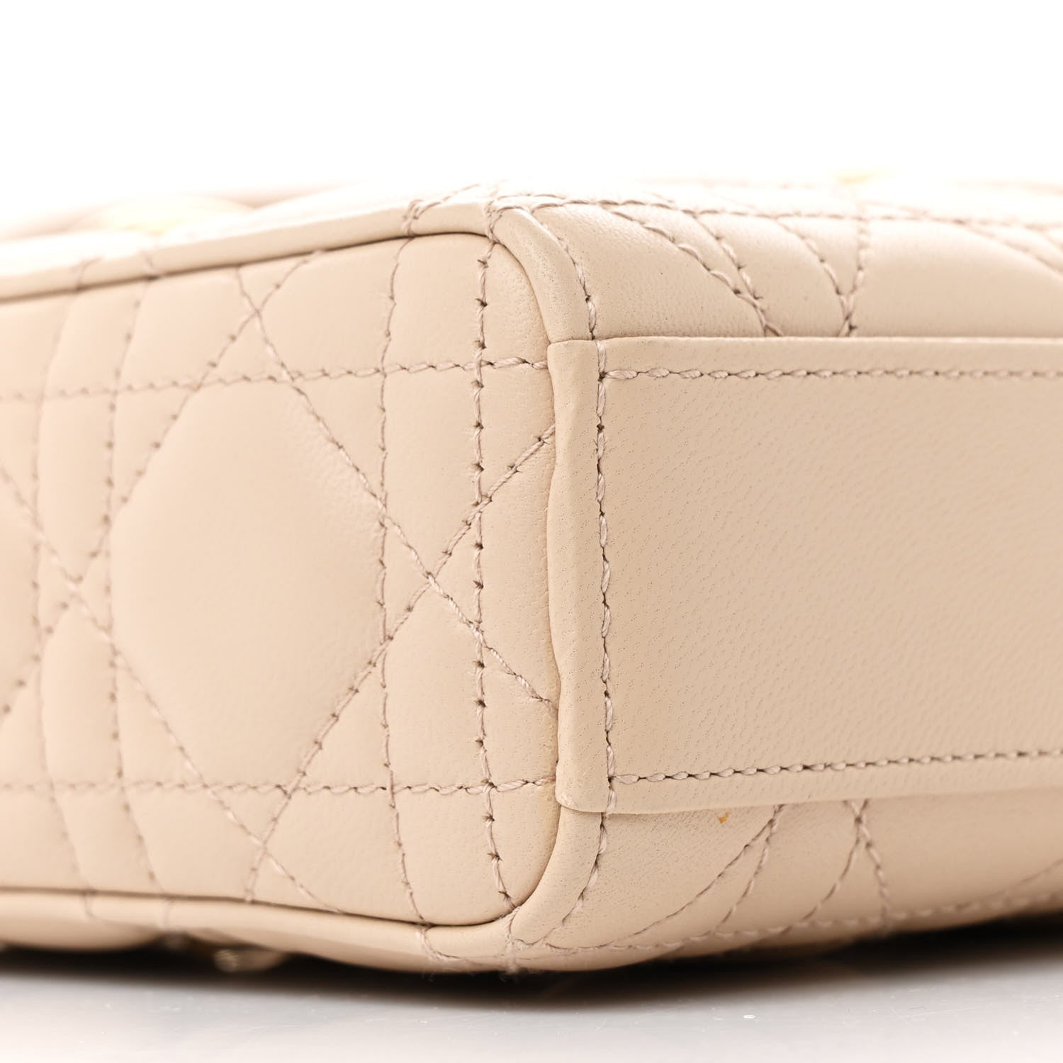 Christian Dior Lambskin Cannage Medium Lady D-Joy Beige Aesthetic 9 of 15