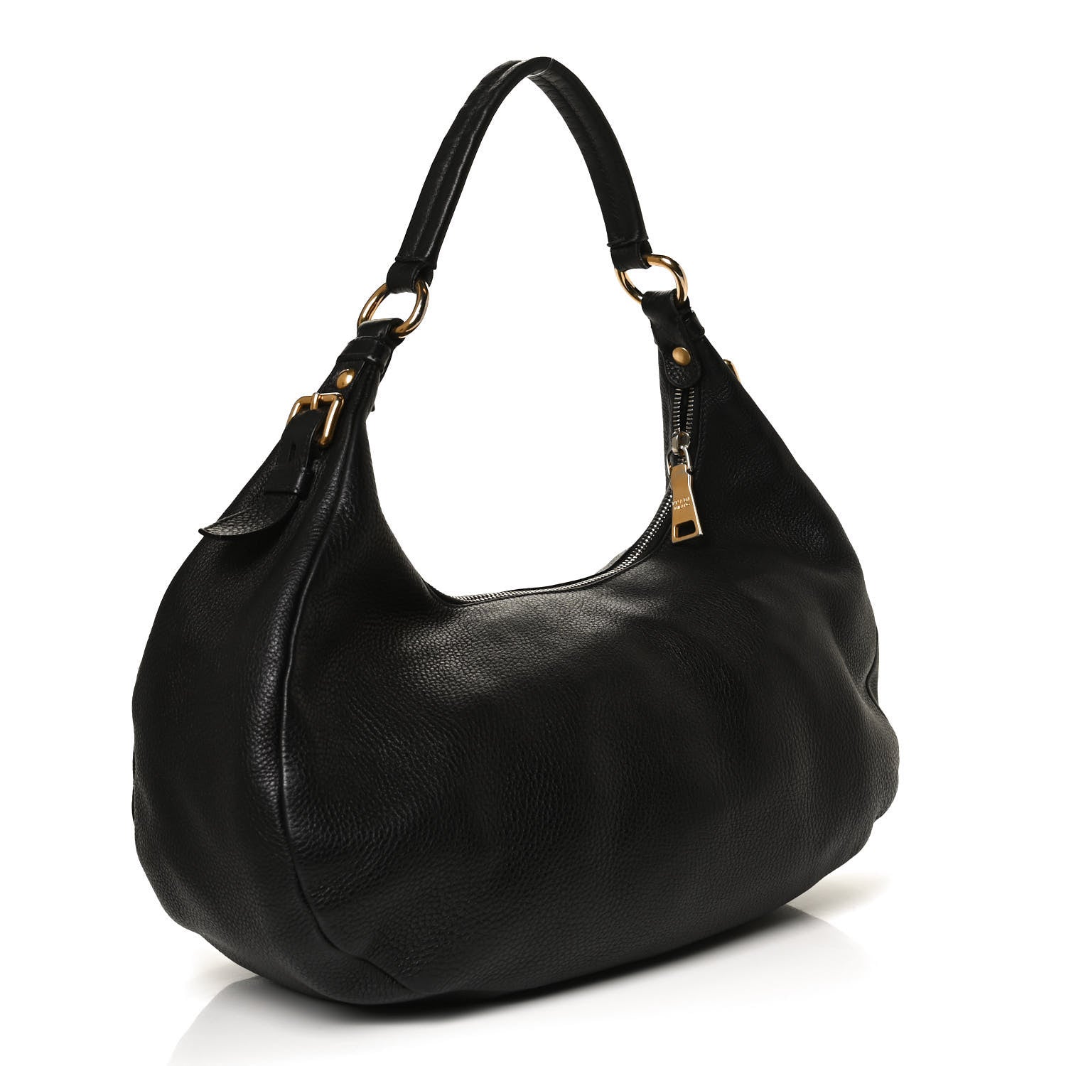 Prada Vitello Daino Hobo Black 2 of 10