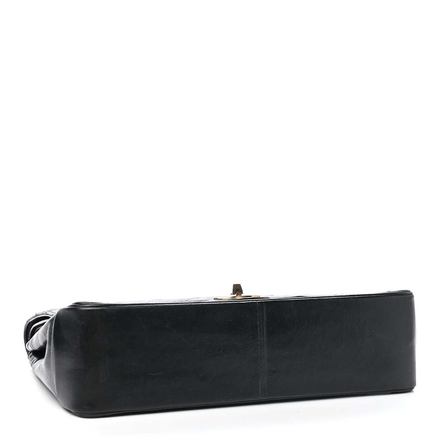 Lambskin Quilted Medium Double Flap Bijoux Chain Black