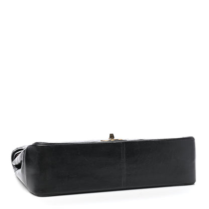 Chanel Lambskin Quilted Medium Double Flap Bijoux Chain Black 4 of 11