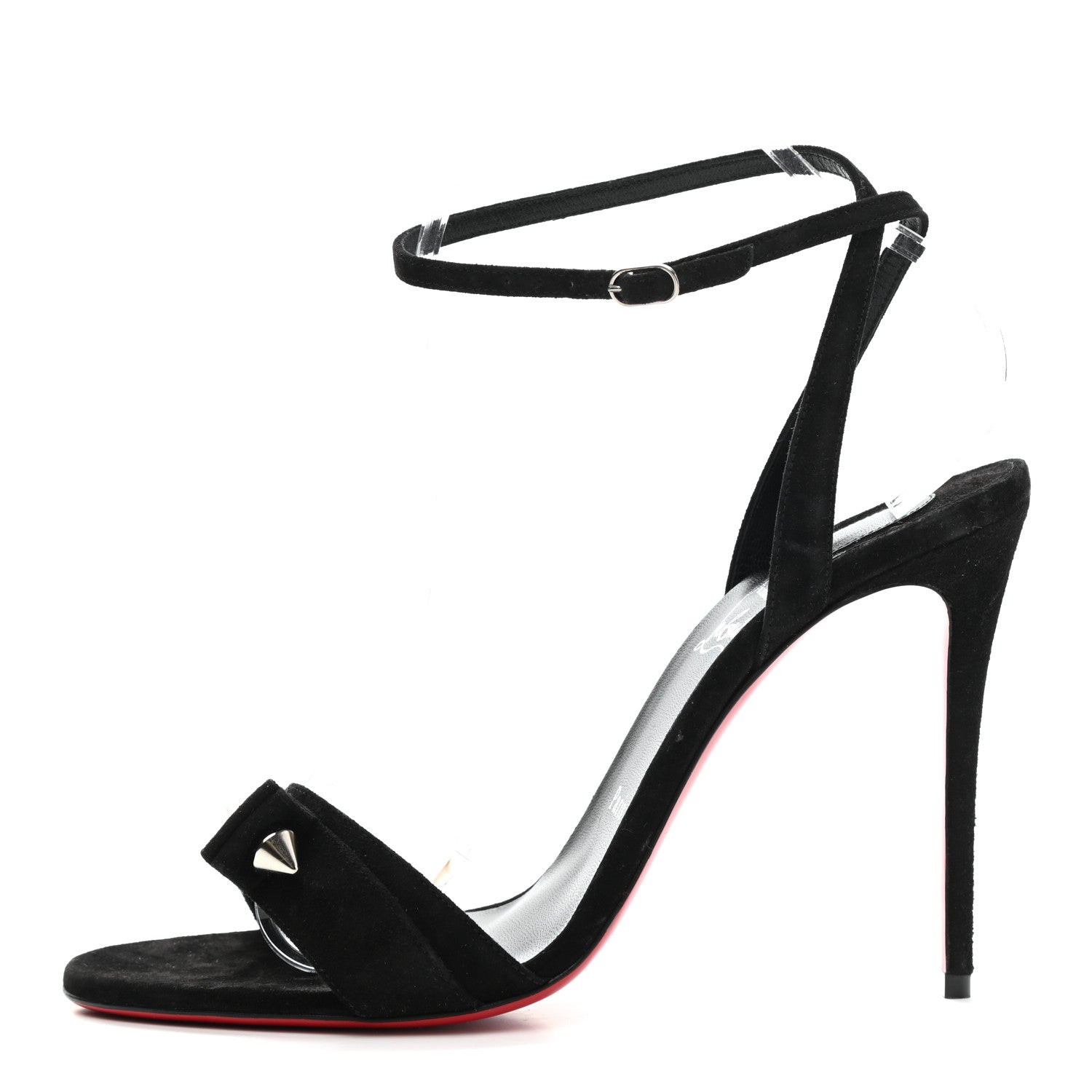 Christian Louboutin Veau Velours Umberta 100 Sandals 40 Black 1 of 9