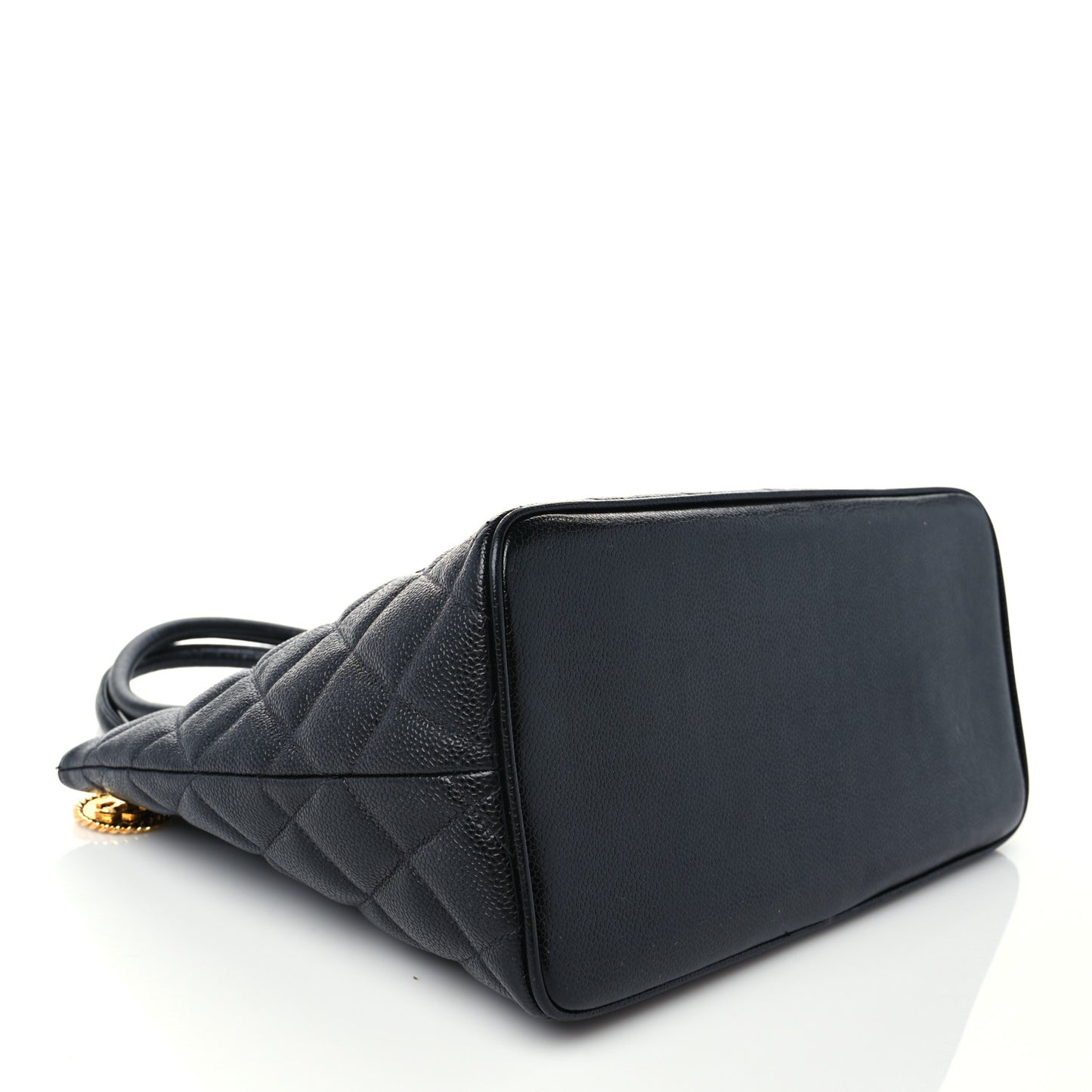 Caviar Quilted Medallion Tote Black