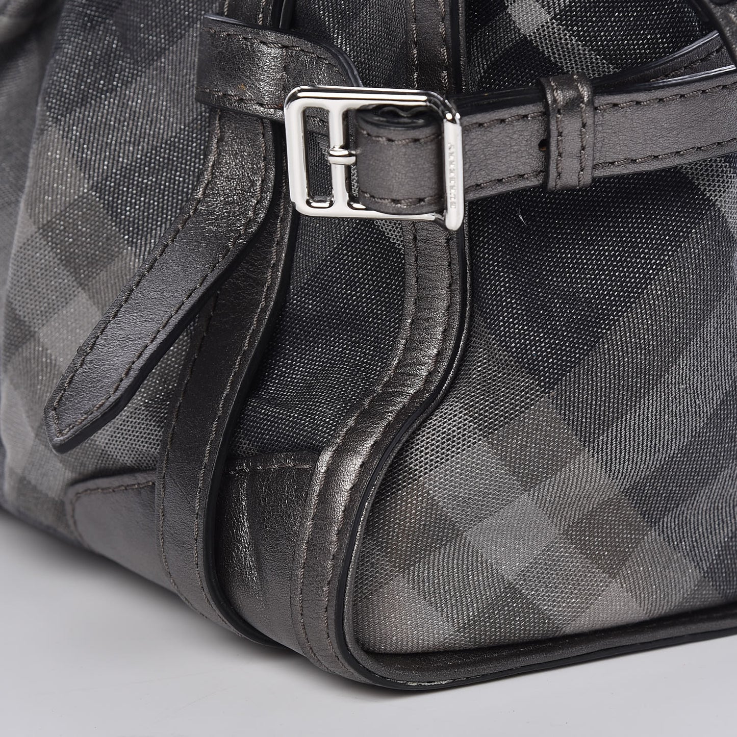 Shimmer Check Pilgrim Satchel Pewter