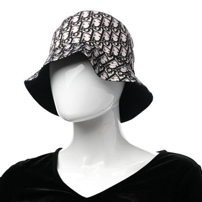Christian Dior Oblique Reversible Teddy-D Brim Bucket Hat 58 Black 2 of 7