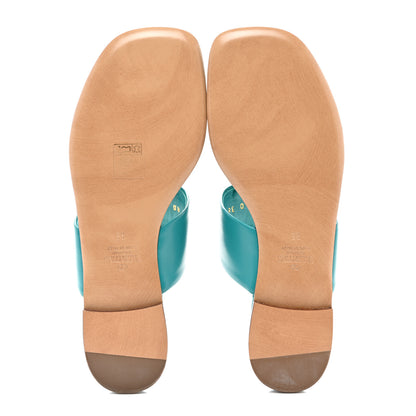 Valentino Garavani Calfskin One Stud Flat Thong Sandals 36 Ultramar 5 of 9