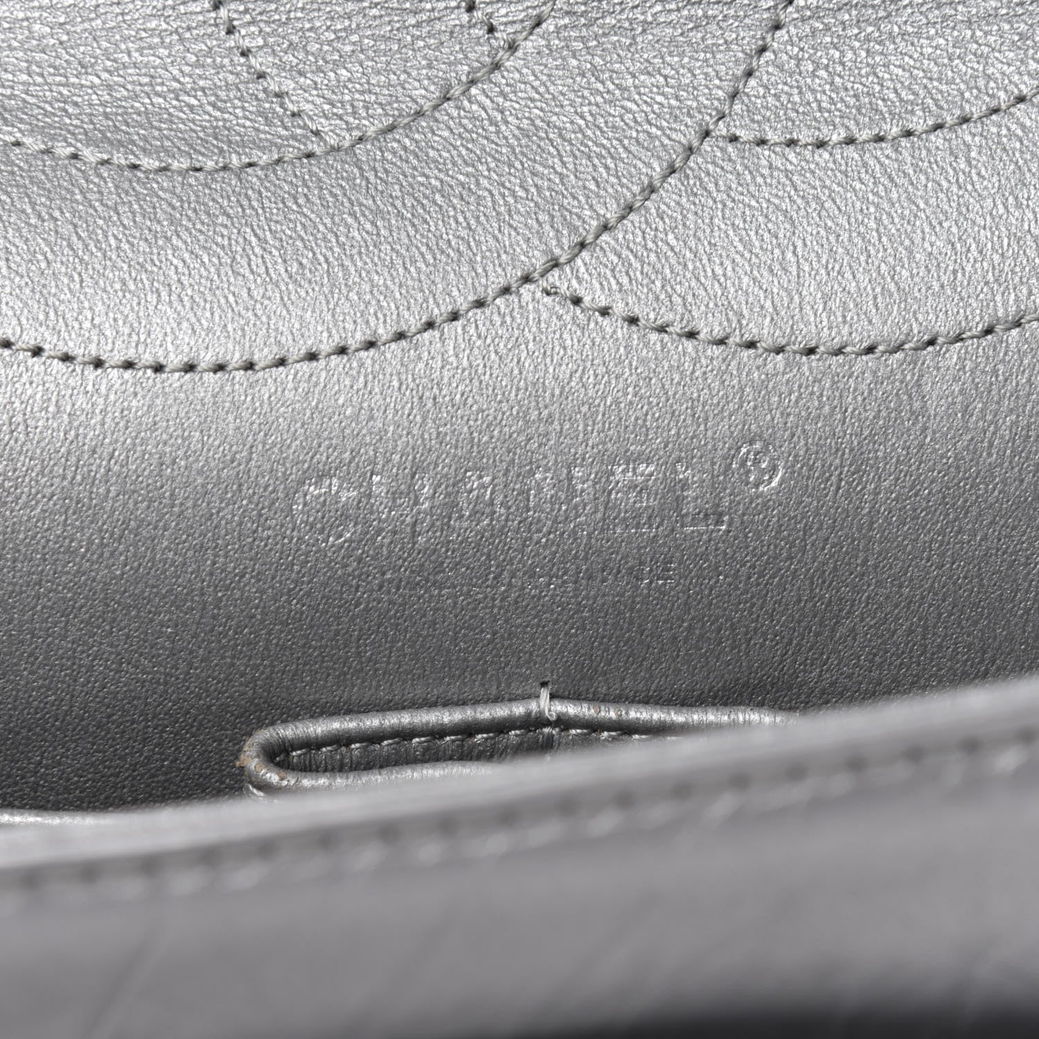 Chanel Metallic Aged Calfskin Quilted 2.55 Reissue 227 Flap Silver 8 of 10