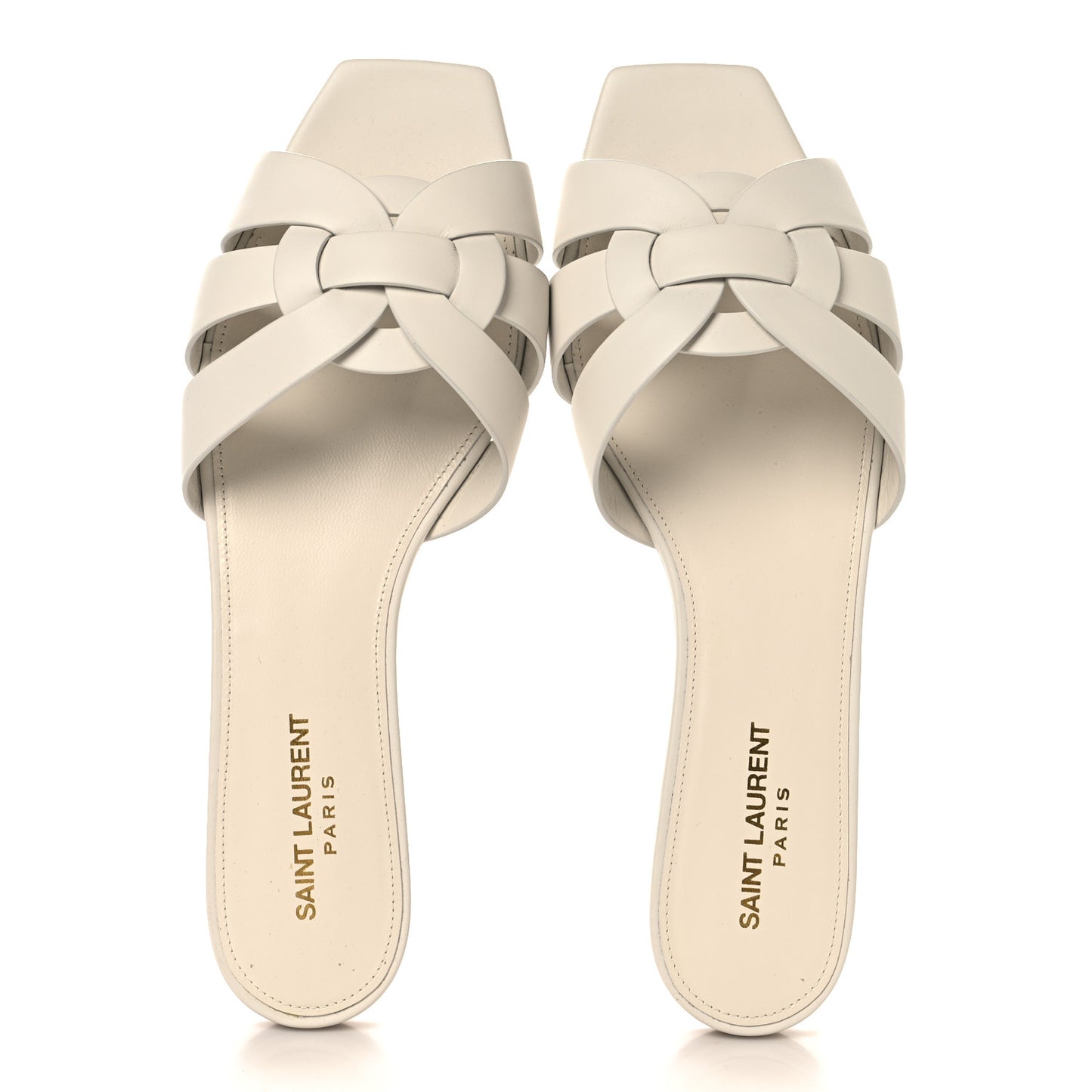 Calfskin Tribute 05 Slide Sandals 40.5 Porcellana