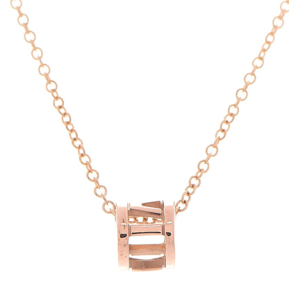 Tiffany 18K Rose Gold Atlas Open Pendant Necklace 3 of 6