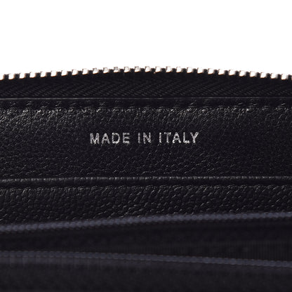 Chanel Caviar Quilted Diamond CC Duo Zip Around Wallet Black 6 of 8