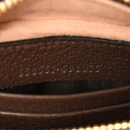 Gucci GG Supreme Monogram Textured Calfskin Web Mini Ophidia Half Moon Hobo Beige Ebony New Acero 7 of 12