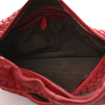 Bottega Veneta Nappa Intrecciato Ruffle Large Veneta Hobo Red 4 of 8