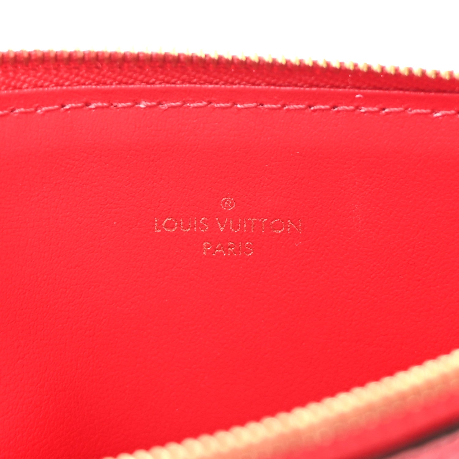 Louis Vuitton Empreinte Felicie Chain Wallet Zippered Insert Scarlet 6 of 6