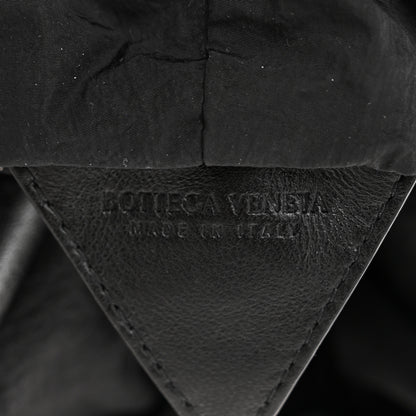 Bottega Veneta Lambskin Knit Small The Point Triangle Bag Black 6 of 11