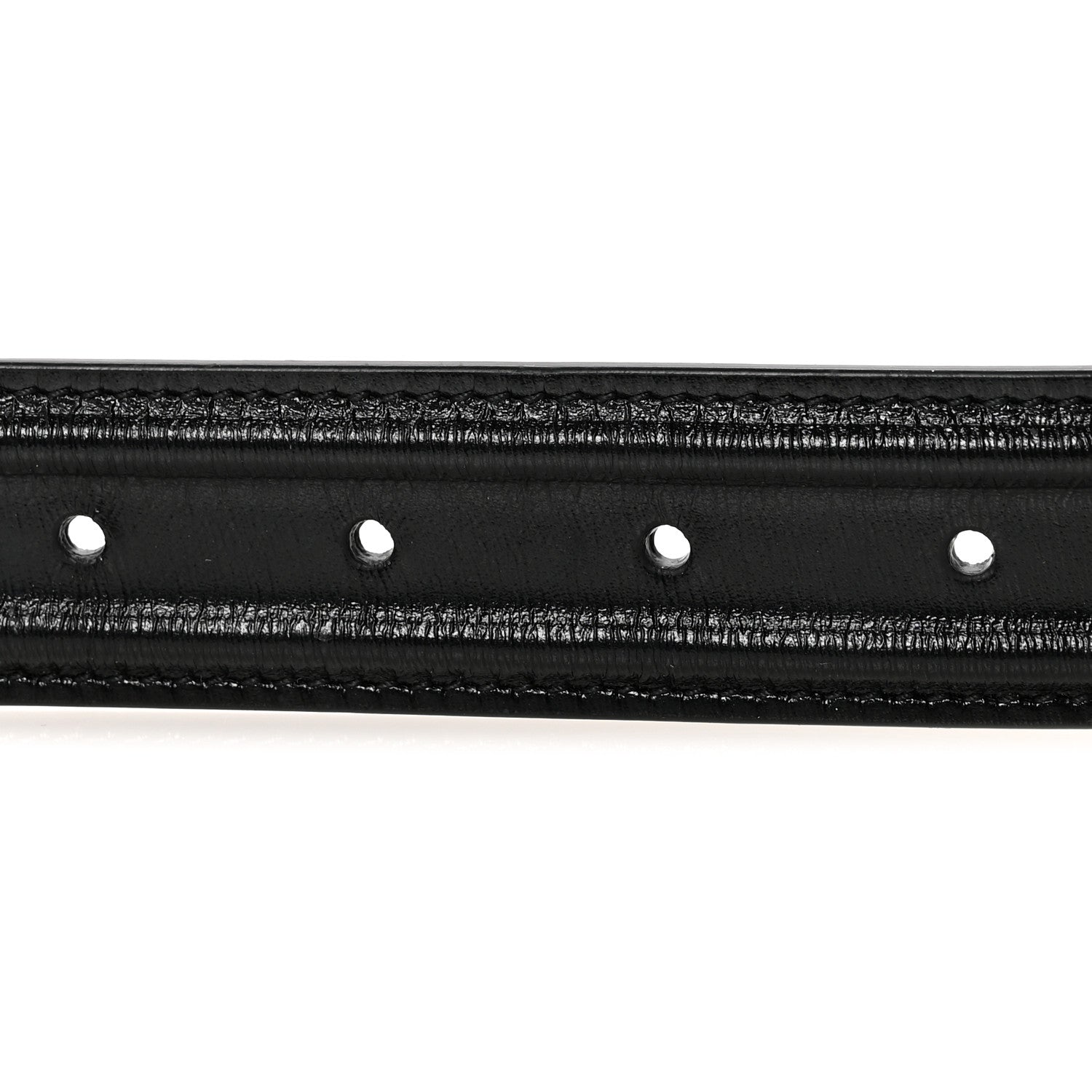 Gucci Calfskin Engraved Square G Buckle Belt 80 32 Black 3 of 6