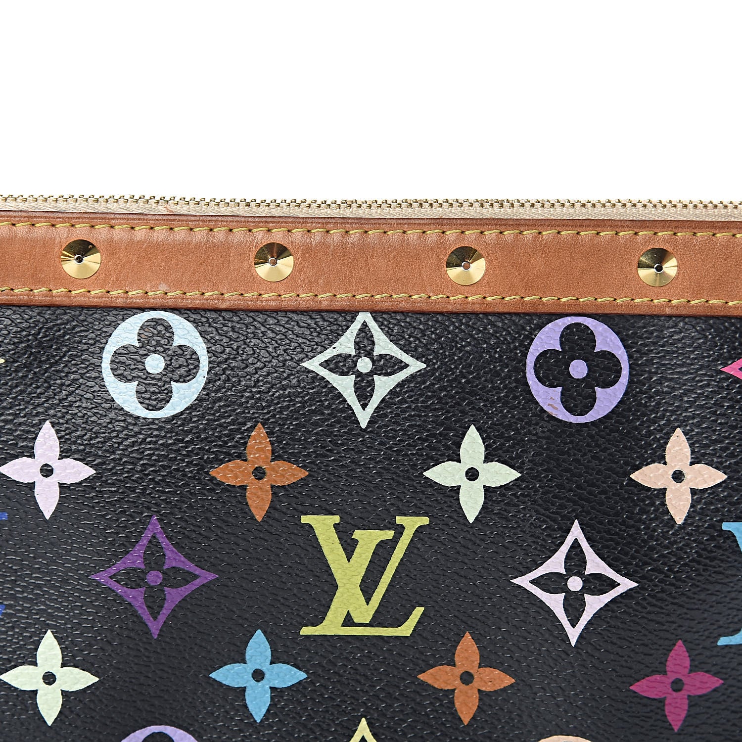 Louis Vuitton Monogram Multicolor Pochette Accessories Black 12 of 12
