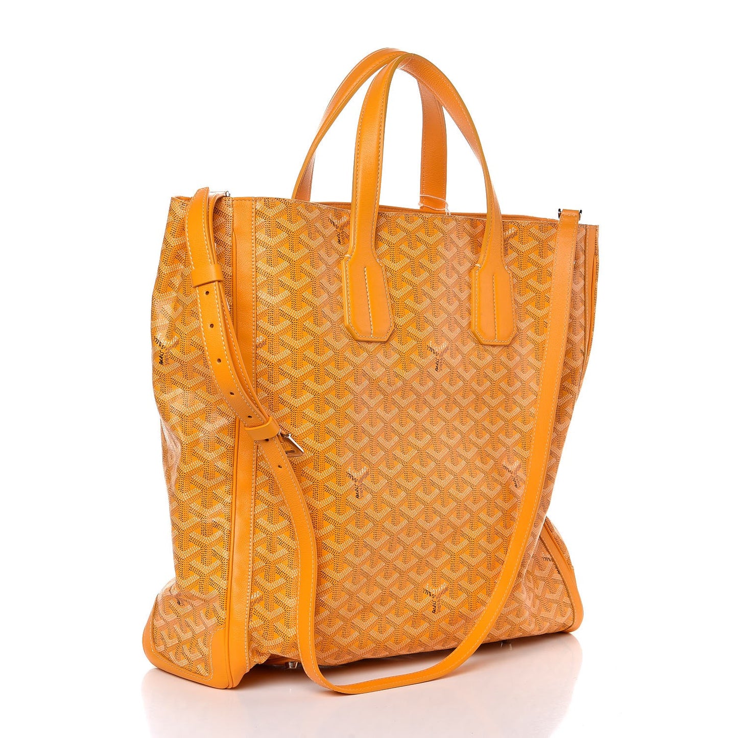 Goyardine Voltaire Smile Tote Yellow