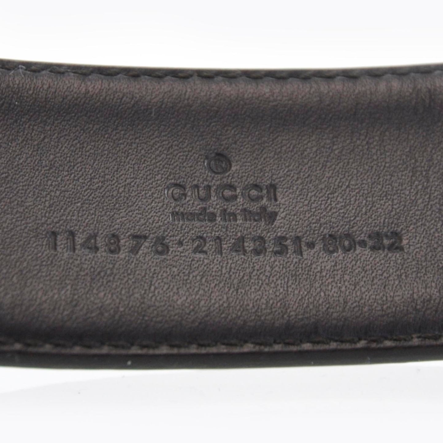 Monogram Interlocking G Belt 80 32 White
