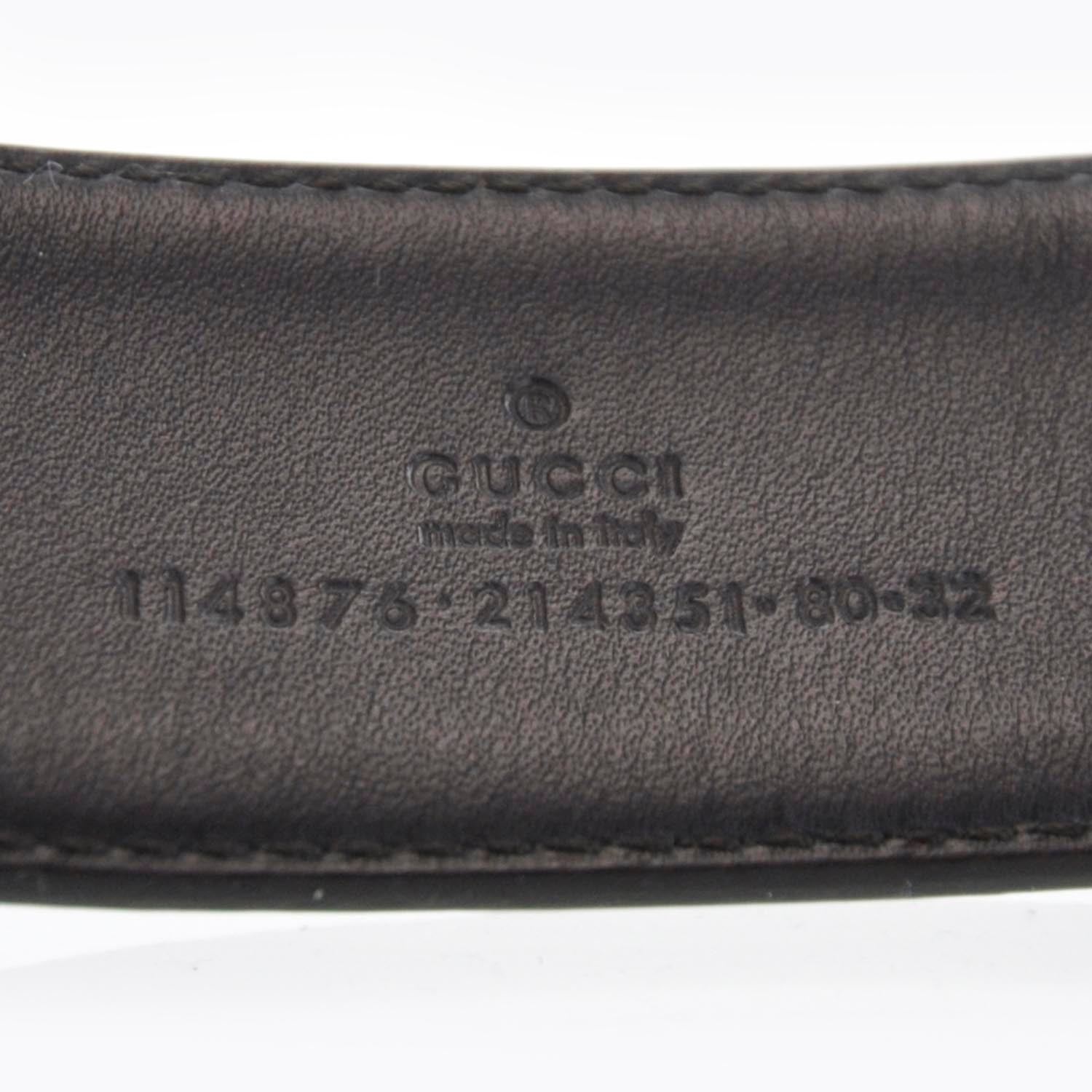 Gucci Monogram Interlocking G Belt 80 32 White 4 of 5