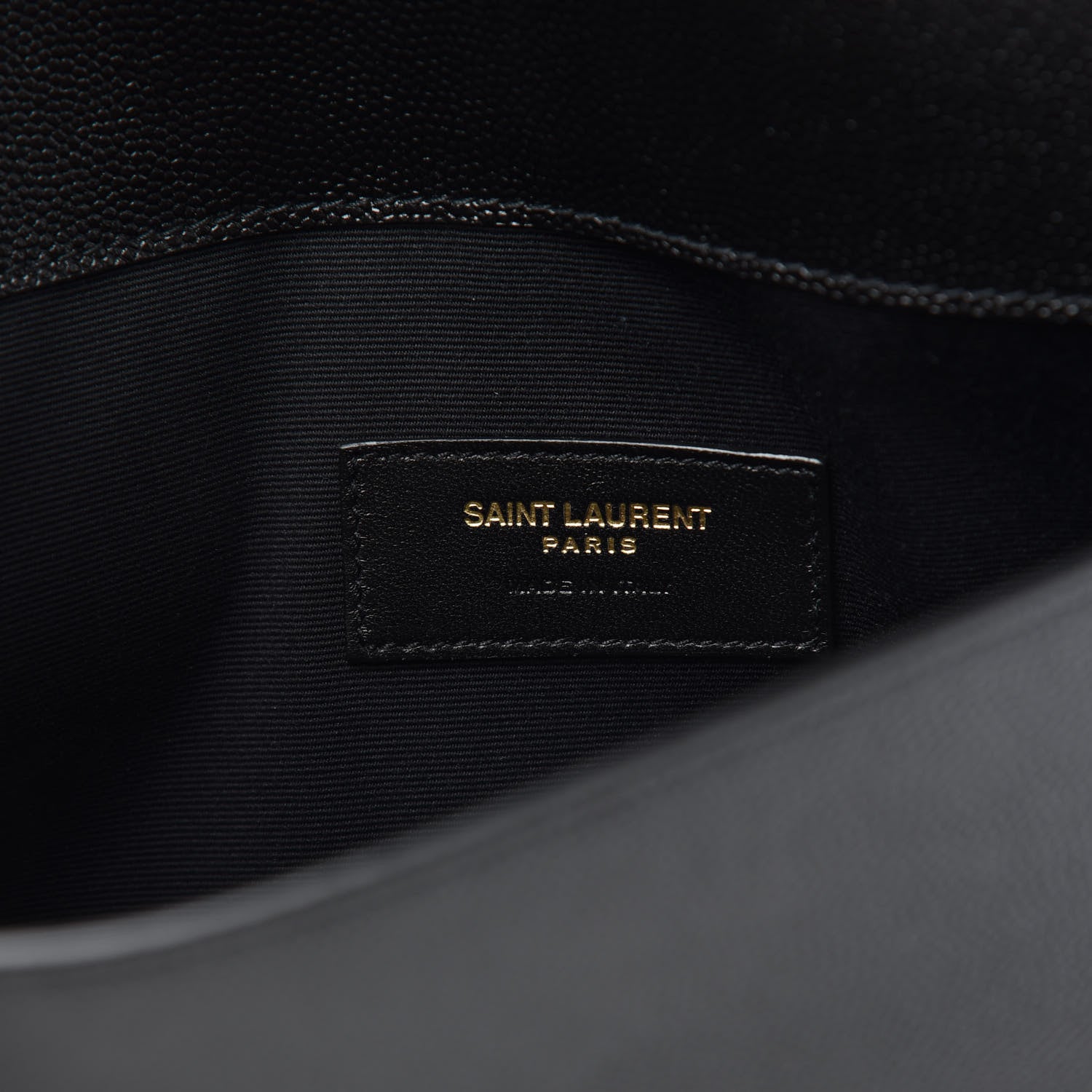 Saint Laurent Grain De Poudre Uptown Pouch Black 5 of 7
