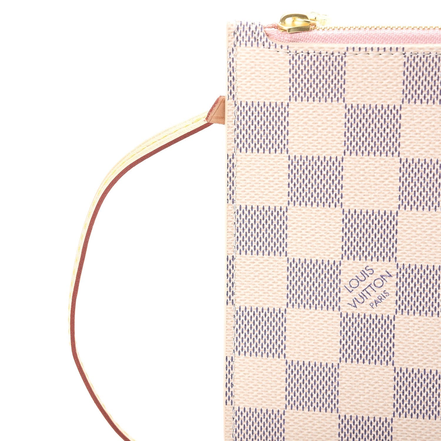 Louis Vuitton Damier Azur Neverfull MM GM Pochette Rose Ballerine 9 of 9