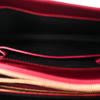 Bulgari Metallic Calfskin Serpenti Forever Shoulder Bag Red 6 of 10