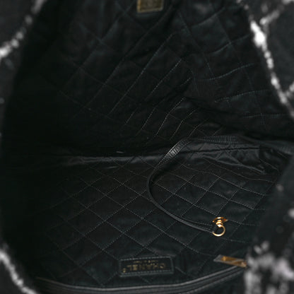 Chanel Wool Tweed Quilted Chanel 22 Black Multicolor 6 of 10