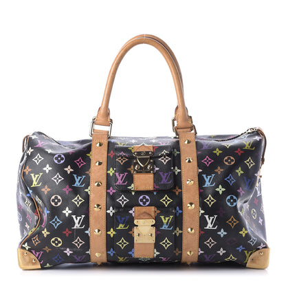Louis Vuitton Monogram Multicolor Keepall 45 Black 1 of 15