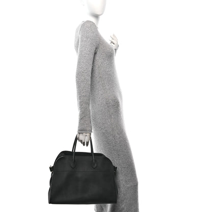The Row Matte Grained Calfskin Soft Margaux 15 Black 2 of 8