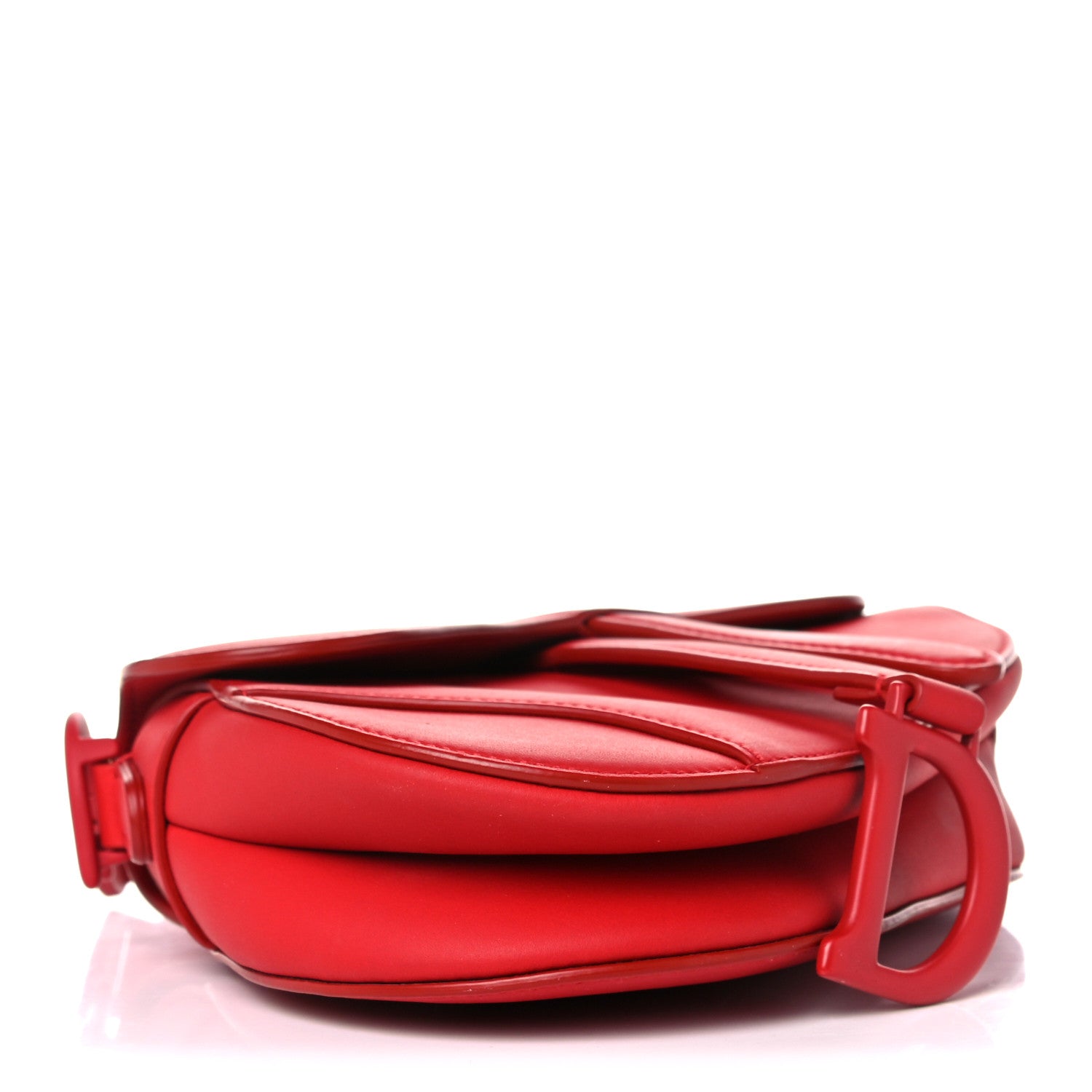 Christian Dior Ultra Matte Calfskin Mini Saddle Bag Red 3 of 19